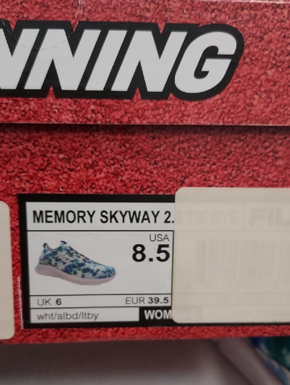 Fila Womens Memory Skyway 2.0 Tie Dye Sneakers - Picture 15 of 16